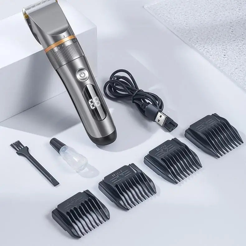 Professional cordless hair clipper set, ProEdge, for precise men's grooming and hair cutting