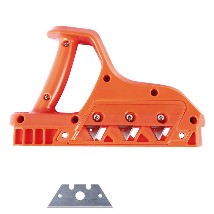 Drywall & wood hand scraper, essential for perfect edges and smooth finishes.