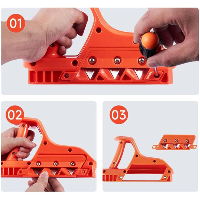 EdgePlane Pro: Hand scraper for drywall, wood, & plastic, ensuring precise chamfers.