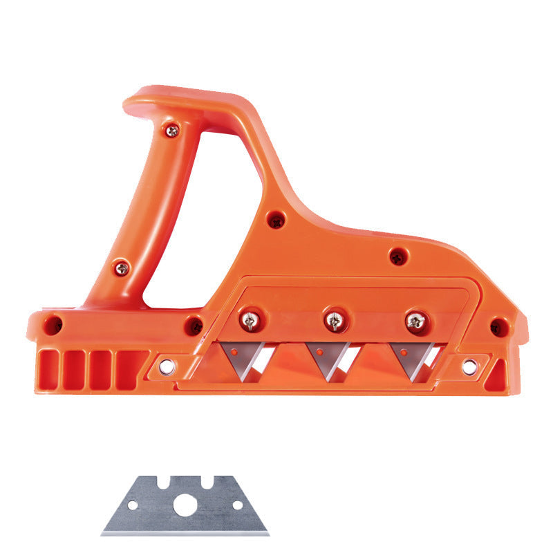 Carpentry hand scraper & plasterboard edge beveler for crisp, clean finishes.