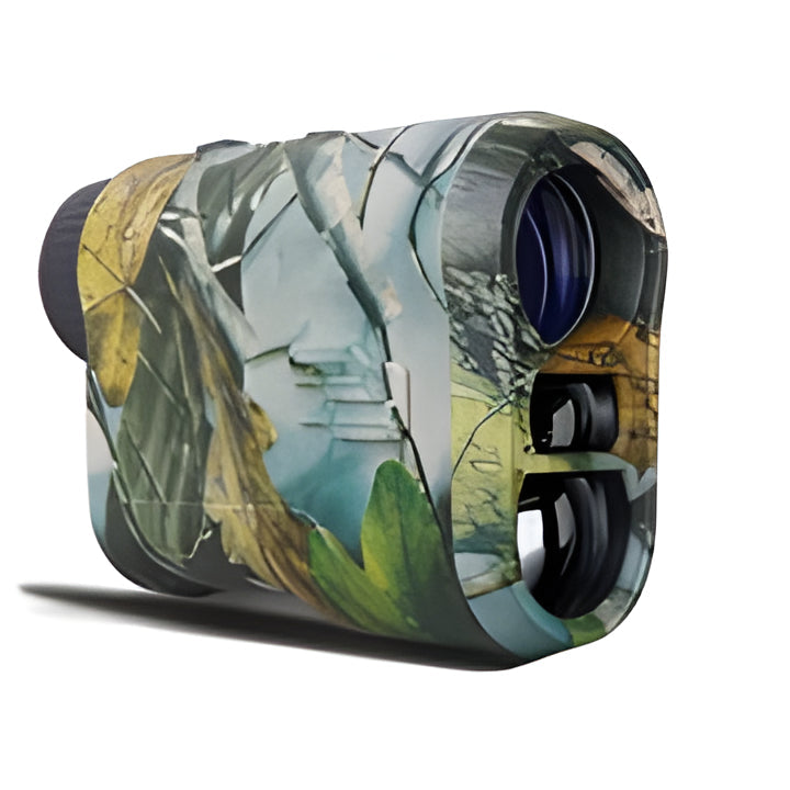 Professional hunting range finder, 3280ft accuracy for long-range targeting, waterproof, black finish.