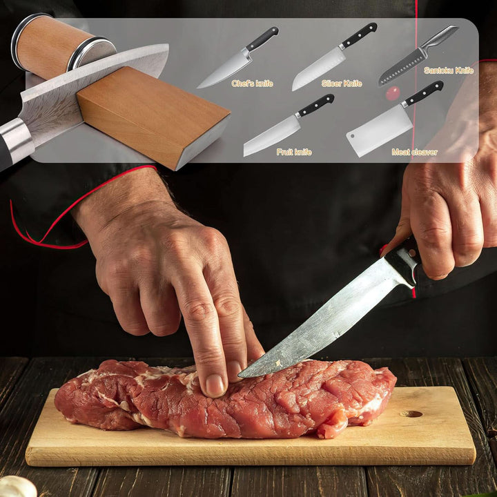 Top-tier professional kitchen knife sharpener, ensures optimal blade sharpness with diamond.