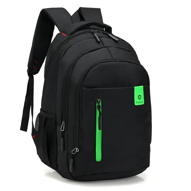 Men's professional backpack on a desk, ready for business meetings or as a reliable school bag.