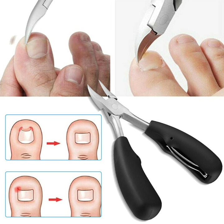 Professional nail clippers for thick nails, ideal for seniors. Stainless steel toenail & fingernail clippers.