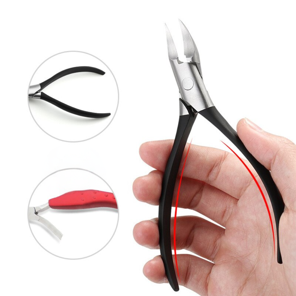Professional precision nail clipper for ingrown & thick nails. Stainless steel tool for effective manicure & pedicure.