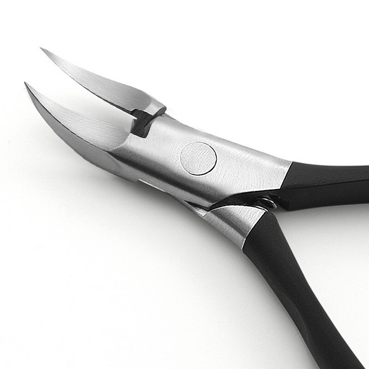 Ingrown nail clipper for thick & tough nails. Stainless steel precision grooming tool for safe foot & hand care.