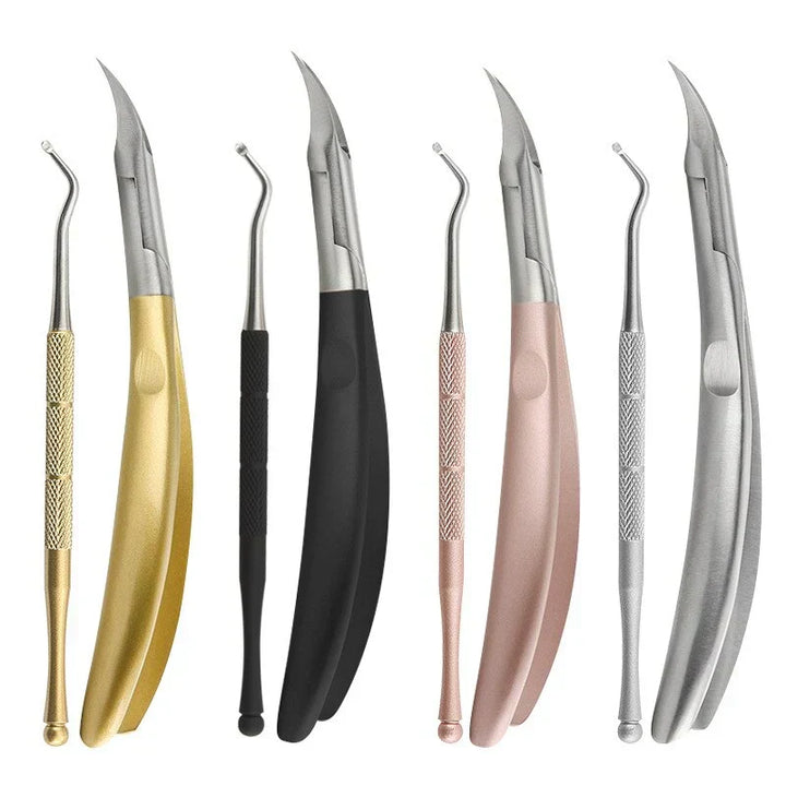 Ergonomic design precision nail clipper for ingrown & thick nails. Stainless steel, professional-grade foot care tool.