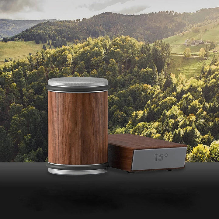 Precision rolling knife sharpener, quickly restoring dull kitchen blades to sharpness.