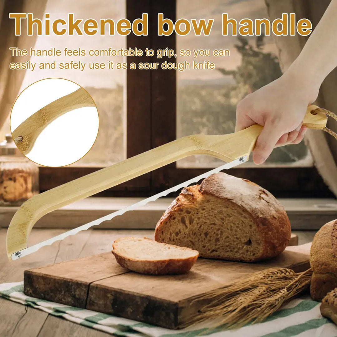 Professional bread slicer, a kitchen essential, making perfect cuts of fresh homemade bread.