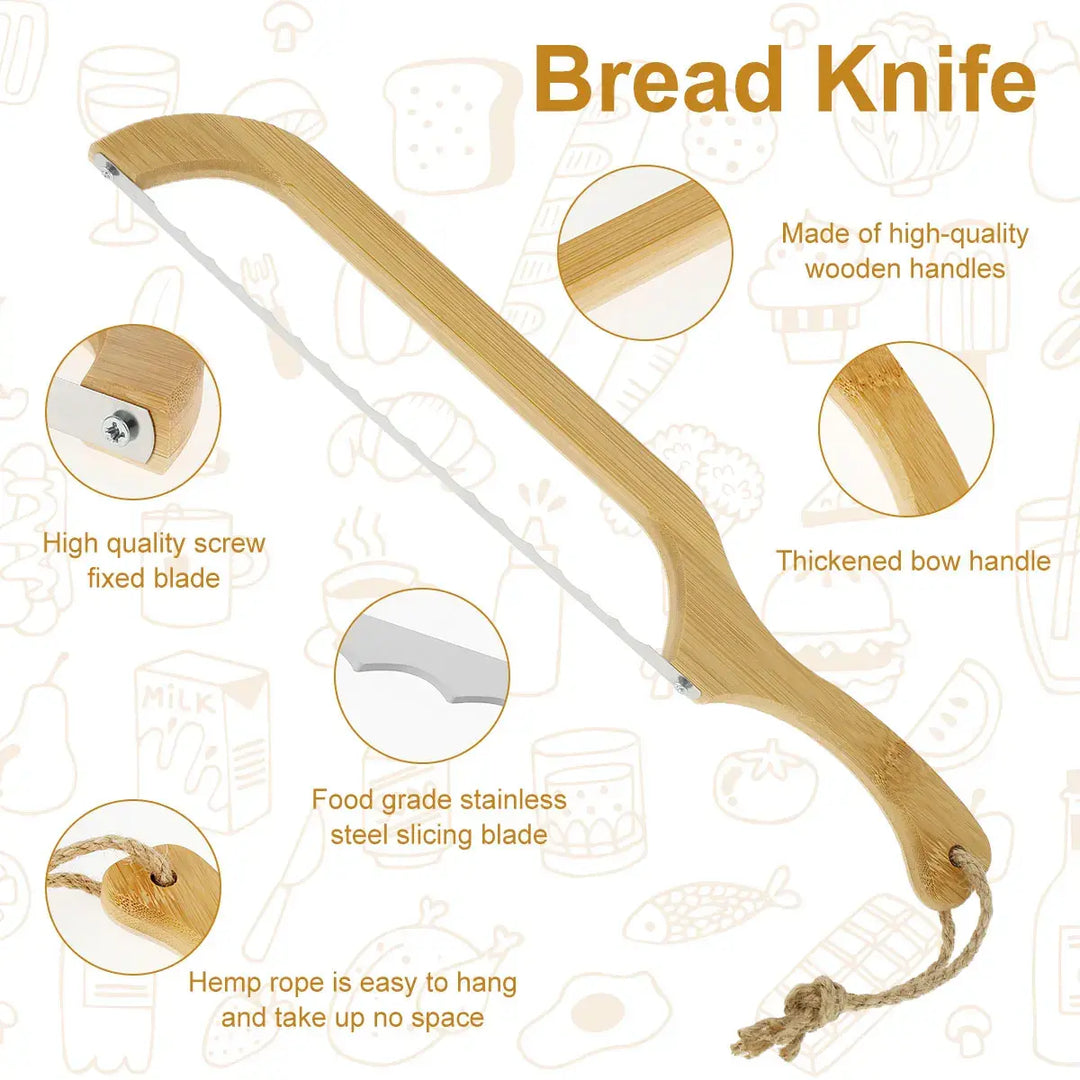 Achieve perfect cuts with this ergonomic bread knife, ideal for home cooking & baking.
