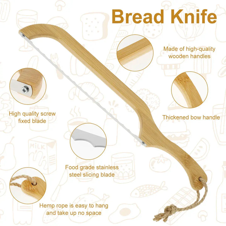 Achieve perfect cuts with this ergonomic bread knife, ideal for home cooking & baking.