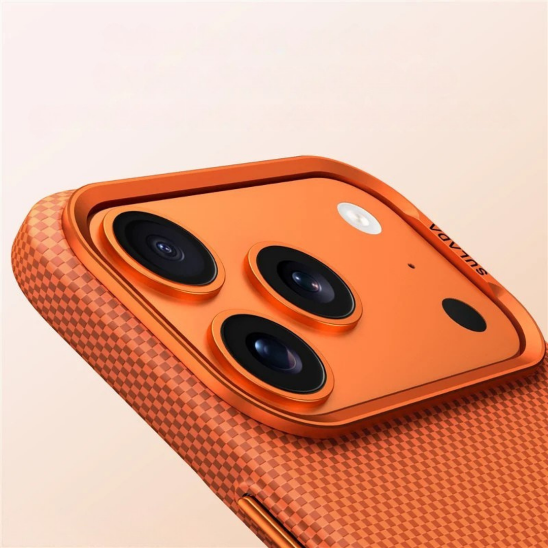 Textured grip MagSafe iPhone cover, slim design, perfect for wireless charging.