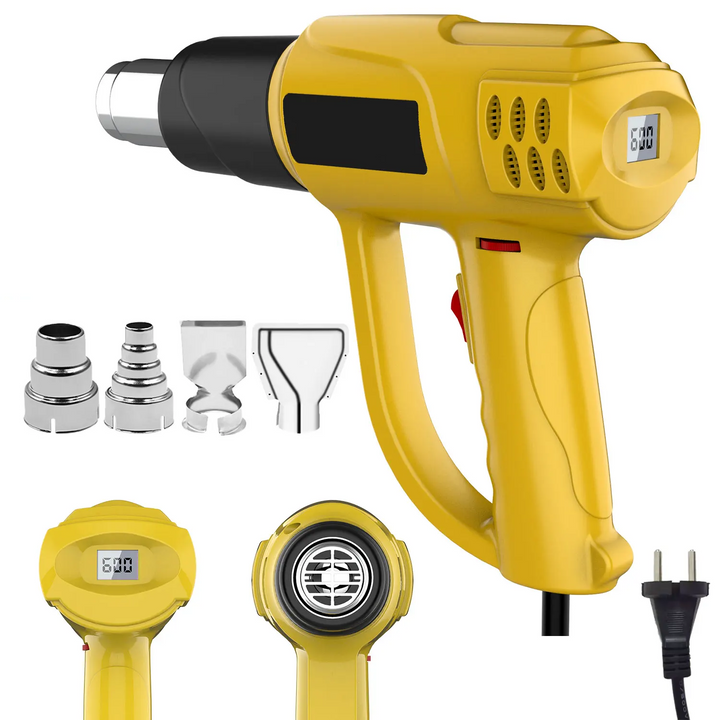 ProTherm 2000W industrial electric heat gun with digital LCD for professional use