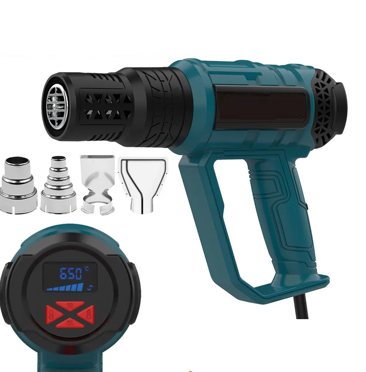 Ergonomic ProTherm 2000W heat gun, an industrial electric tool with precise control