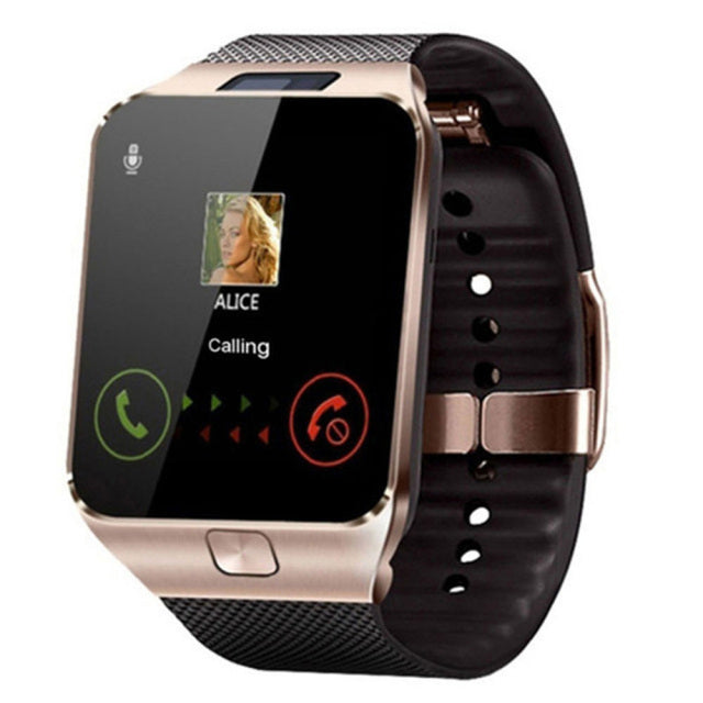 Hands holding Pulseon Smartwatch, showcasing rectangular display and comfortable silicone band design