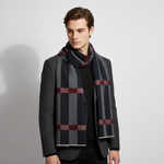 Black/Gray/Red Thick Stripes