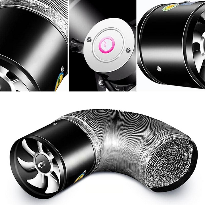 PureFlow wall-mounted quiet extractor fan, providing continuous fresh air for optimal home & office ventilation.
