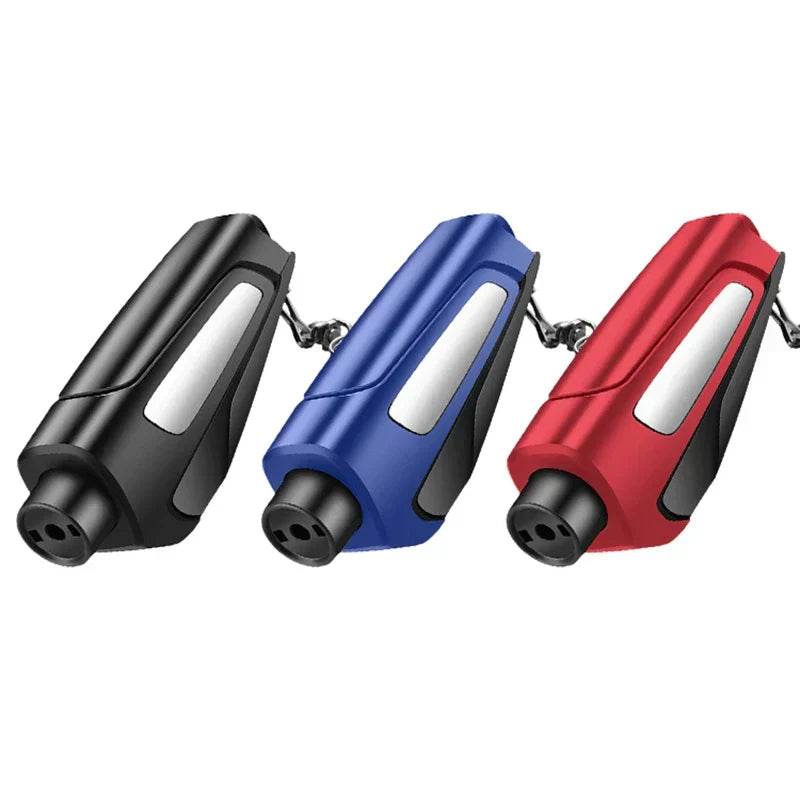 Durable QuickEscape vehicle safety tool: Window breaker & seatbelt cutter for quick emergency escape.