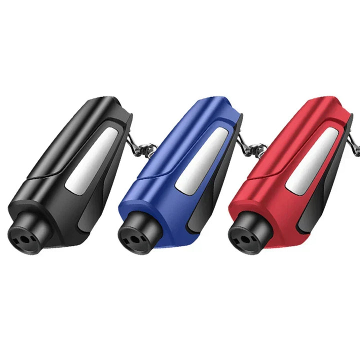 Durable QuickEscape vehicle safety tool: Window breaker & seatbelt cutter for quick emergency escape.
