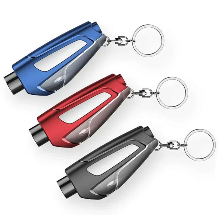 Quick-release QuickEscape. Break windows & cut seatbelts. A compact, vital car emergency survival gear.