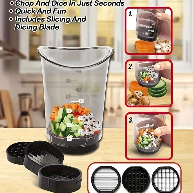 QuickSlice manual chopper for healthy meal prep; quickly slice carrots, cucumbers, and more.