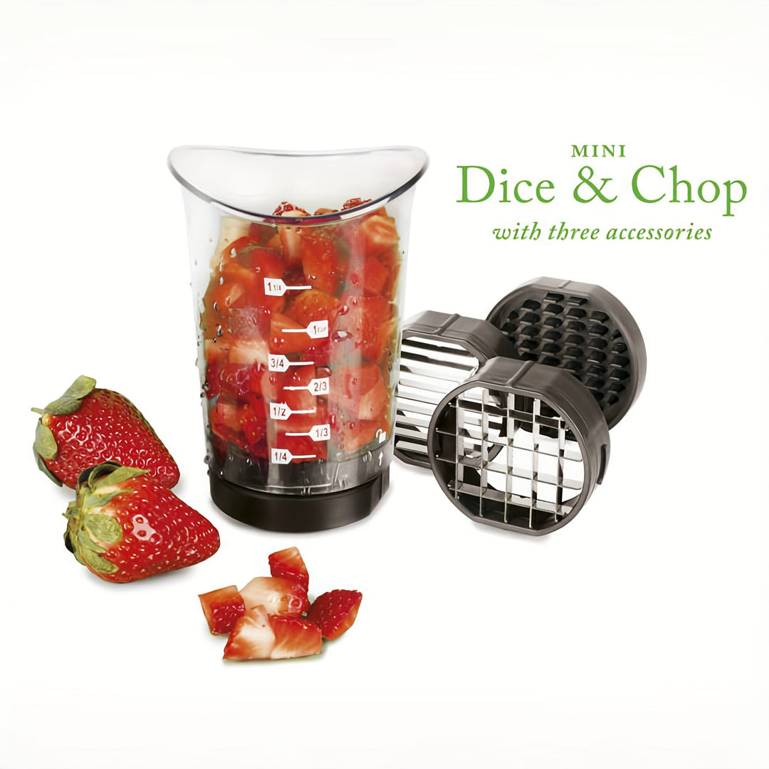 Streamline your kitchen with the QuickSlice 3-in-1 manual food slicer, ideal for daily cooking.