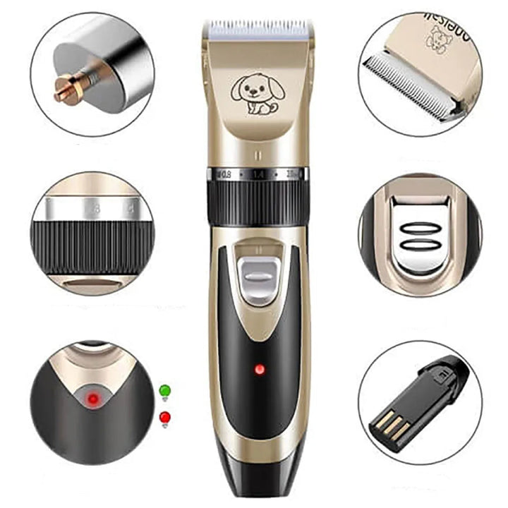 Stress-free quiet pet trimmer for dog grooming. Cordless clippers keep sensitive pets calm during hair cuts.