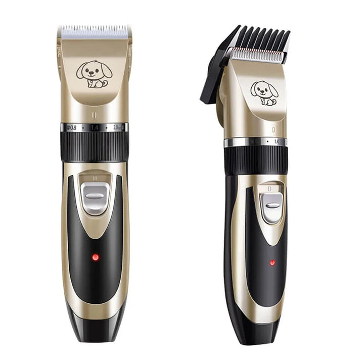 Rechargeable quiet dog hair clipper set for efficient home grooming. Cordless pet trimmer for all dog types.