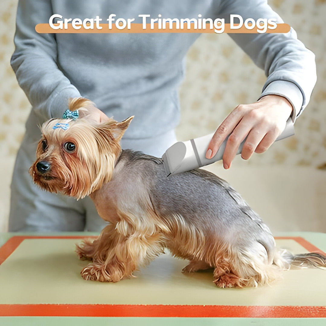 Rechargeable cordless pet grooming clippers for convenient, quiet home care of dogs, cats, and small animals.