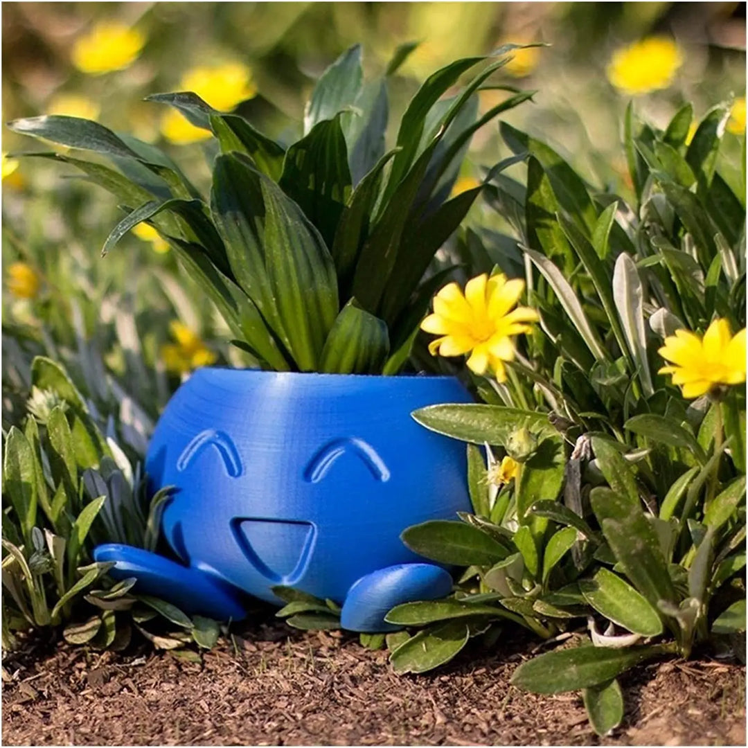 Stylish QuirkyPot succulent planter for home decor. Unique design plant pot, perfect for indoor & outdoor use.