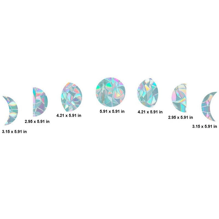 Window decal pack: LumiSuncatch rainbow makers & bird safety prisms, perfect for any home or office space.