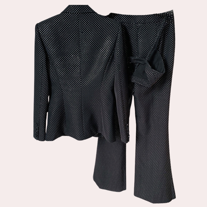 Trendy 3-piece women's apparel set, including top, pants, and cardigan for a complete modern look.