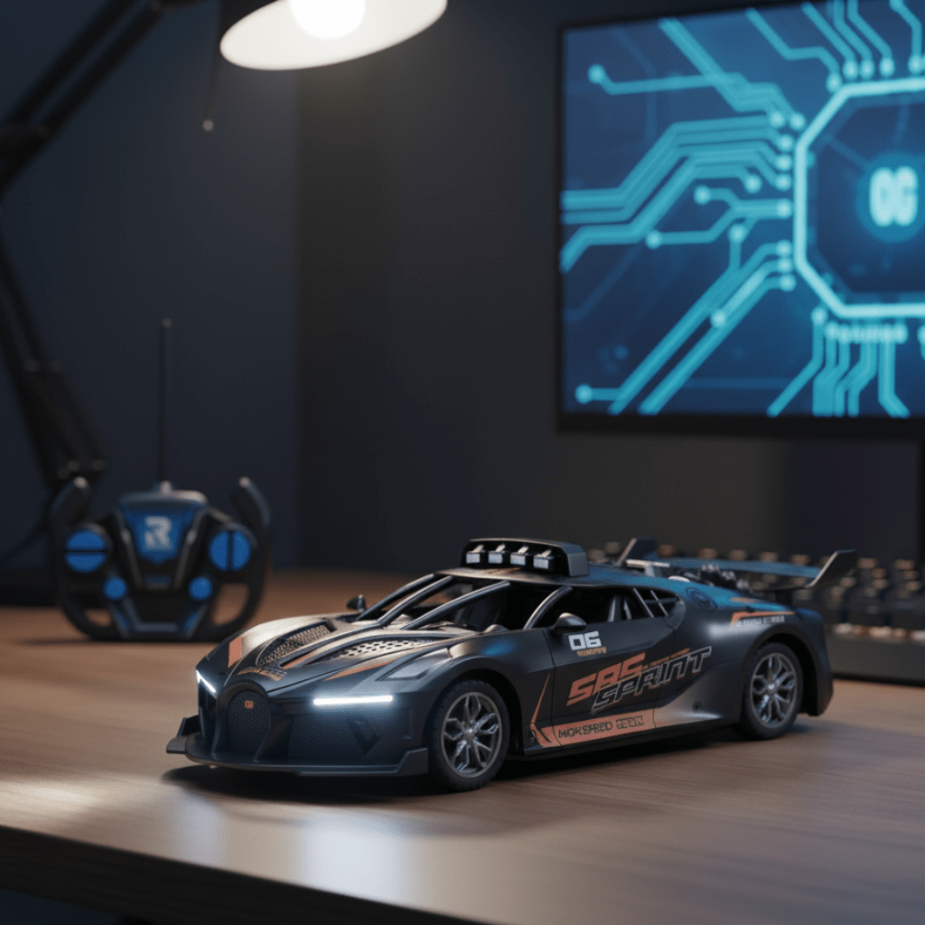 Durable 1:18 scale RC drift car, a fun remote control toy for kids & beginners. Unisex gift.