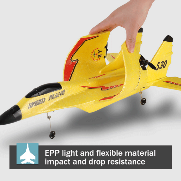 High-performance SU35 RC plane, 2.4G remote control glider with LED lights for captivating night flights.