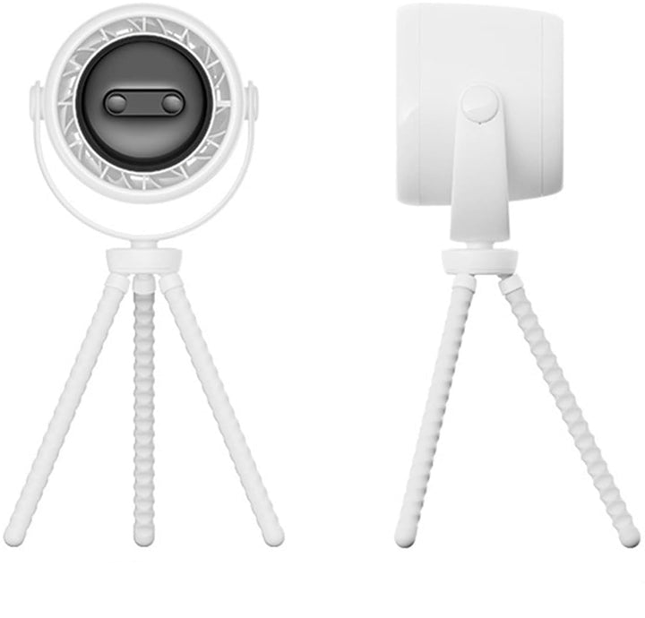 Flexible tripod clip-on fan with night light, designed for easy positioning on baby strollers