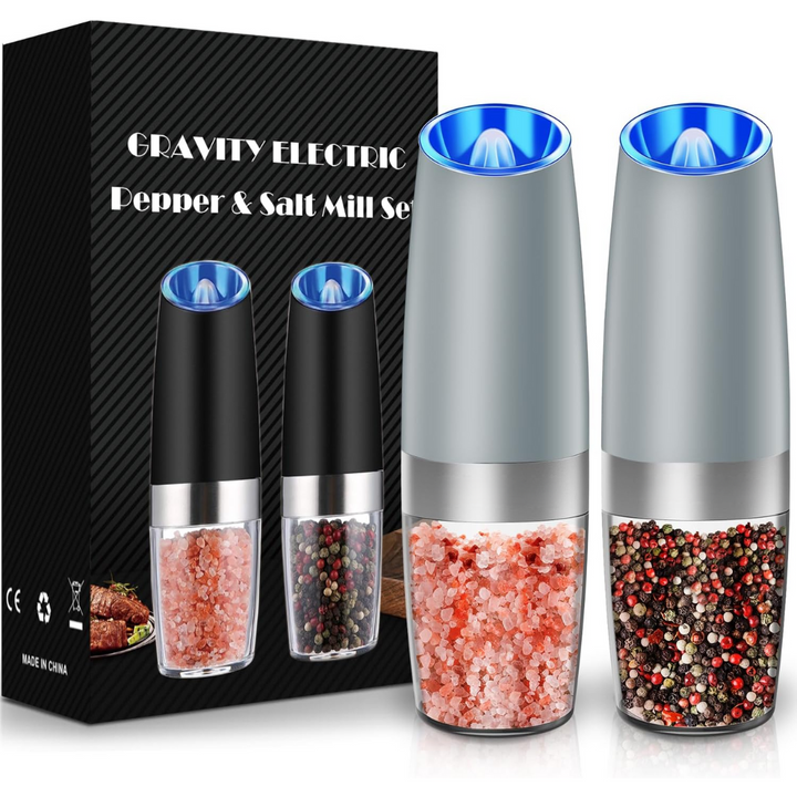 Electric pepper mill, rechargeable, with adjustable coarseness settings for cooking
