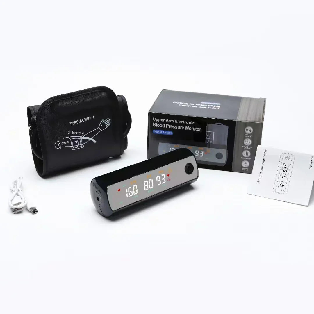 Rechargeable LCD Arm Blood Pressure Monitor with Voice