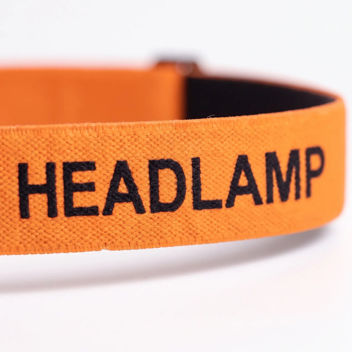 Bright LED rechargeable headlamp with motion sensor; essential hands-free light for camping & work.