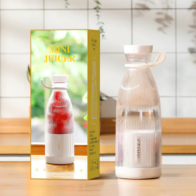 Compact travel blender, ideal for personal smoothies & shakes anywhere, anytime.
