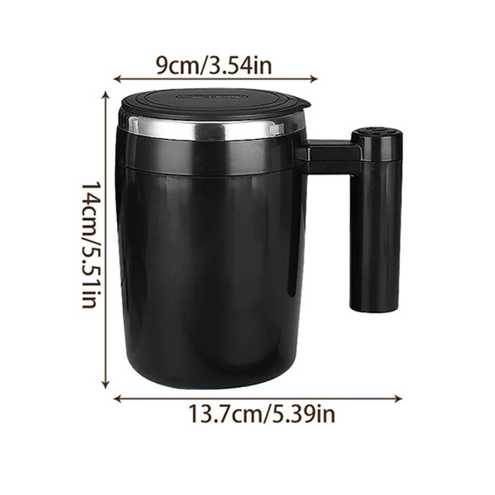 AutoBlend self-stirring mug with automatic rechargeable mixer, ensuring perfect coffee & tea drinks.