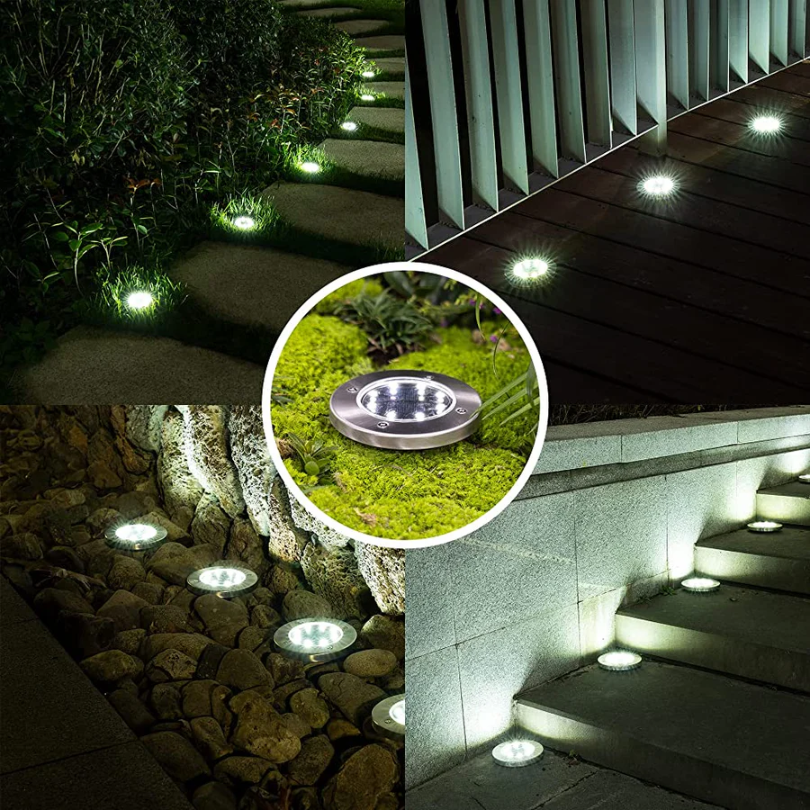 Rechargeable solar garden lights for outdoor pathways. Weatherproof & energy-saving for sustainable landscape lighting.