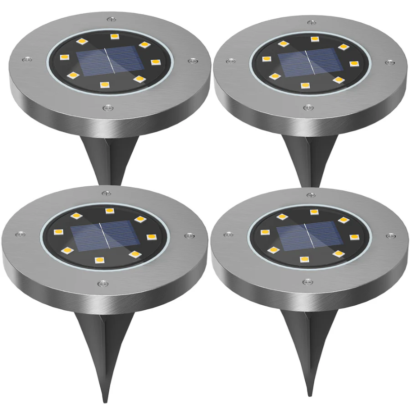 EcoGlow weatherproof solar lights. Rechargeable garden lighting for outdoor pathways & patio, sustainable & automatic.