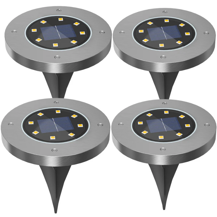 EcoGlow weatherproof solar lights. Rechargeable garden lighting for outdoor pathways & patio, sustainable & automatic.