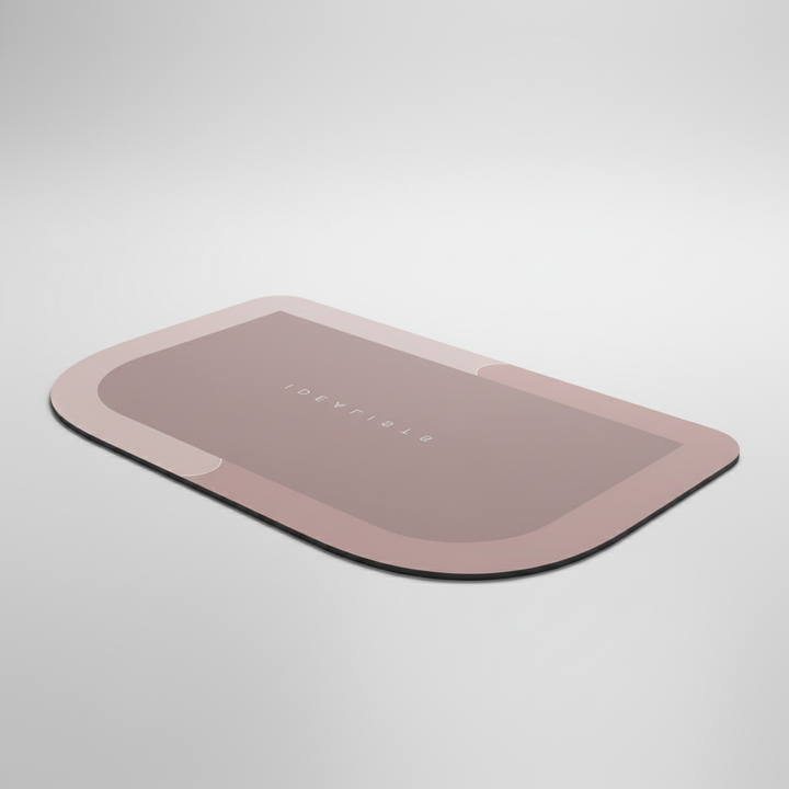 Easy-care quick-dry rectangular bath mat, non-slip for maximum bathroom safety and absorbency