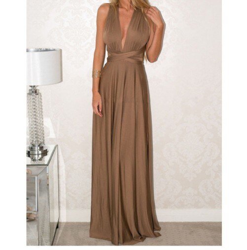 Versatile black evening maxi dress for women, ideal for parties and formal events.
