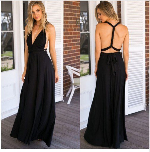 Elegant women's red long dress, adaptable for formal, evening, or party wear.