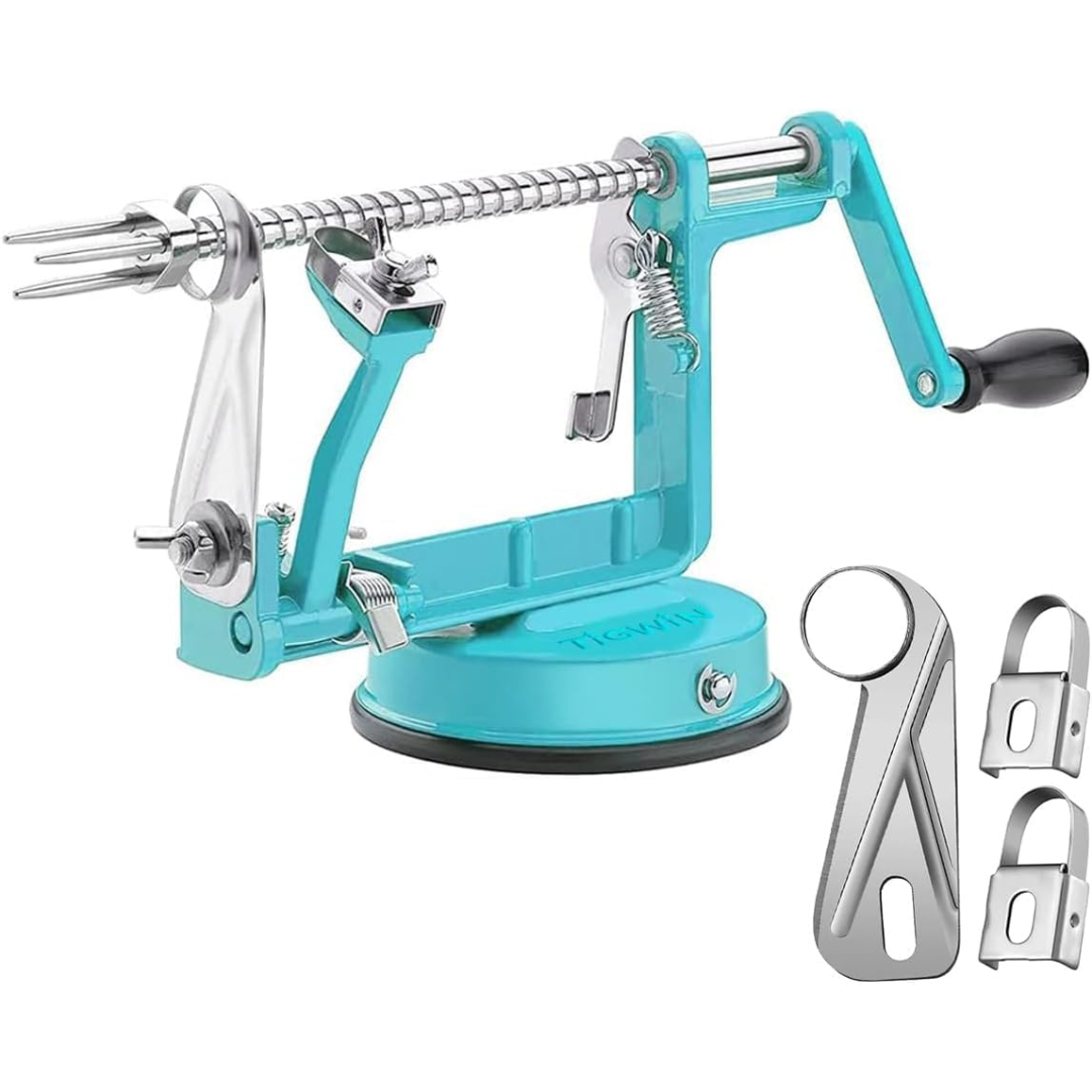 The strong suction base of the CoreSlicer apple peeler ensuring stability