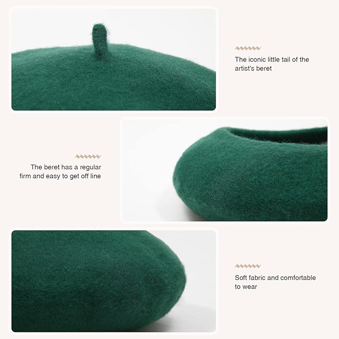 Navy Blue French Beret, a sophisticated women's fashion accessory, universal fit.