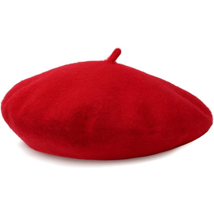 Soft wool Women's French Beret, a classic stylish universal fit headwear piece.