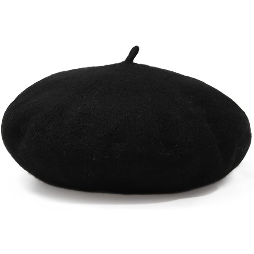 Vibrant Blue Women's Beret, classic French style, elegant chic winter fashion headwear.